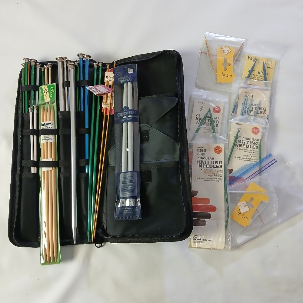 Knitting Needles And Case